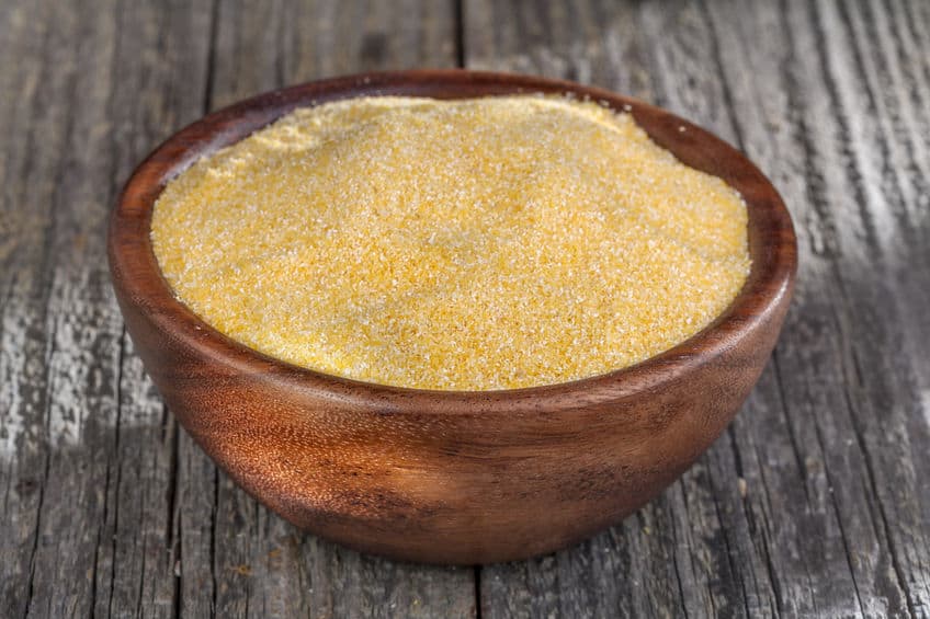 Cornmeal used as release agent