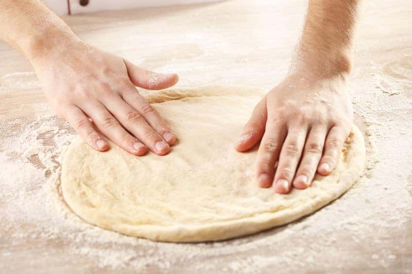 Fifth Step for Shaping Pizza Dough