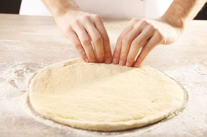 Sixth Step for Shaping Pizza Dough