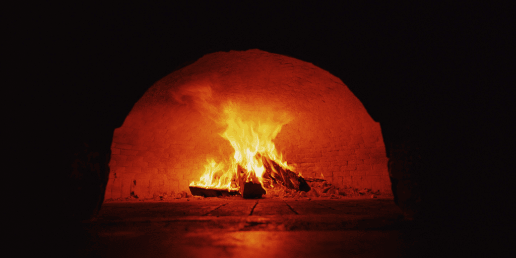 pizza oven carbon burn off