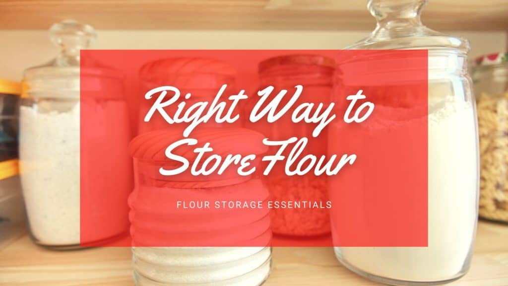 right way to store flour image