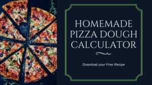 homemade pizza dough calculator image