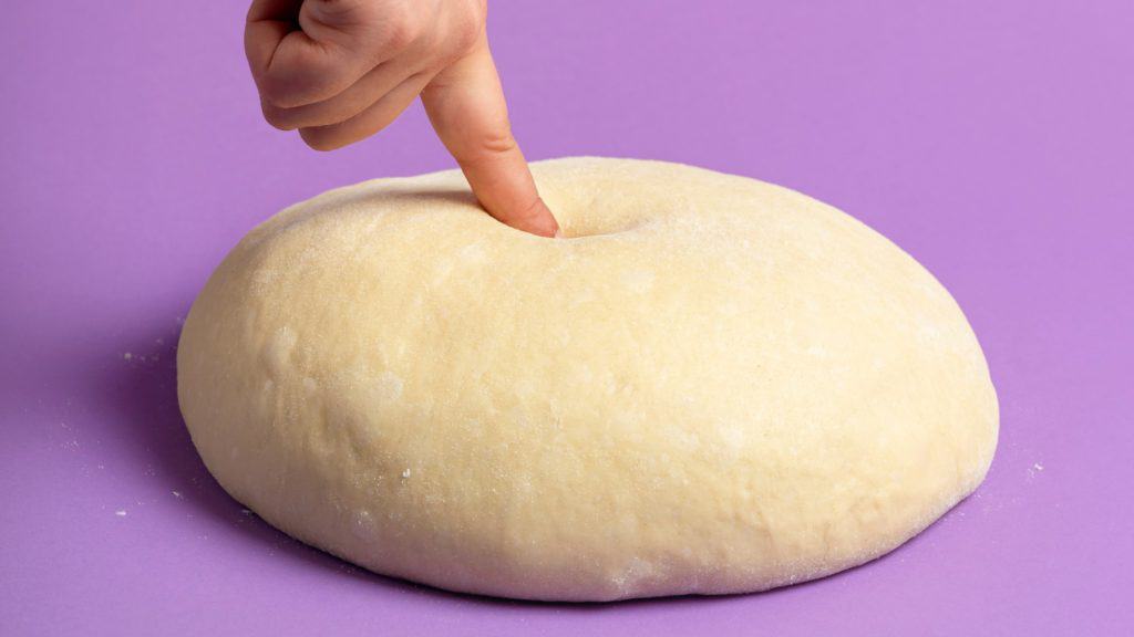 testing pizza dough