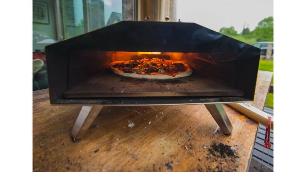 dirty Ooni pizza oven