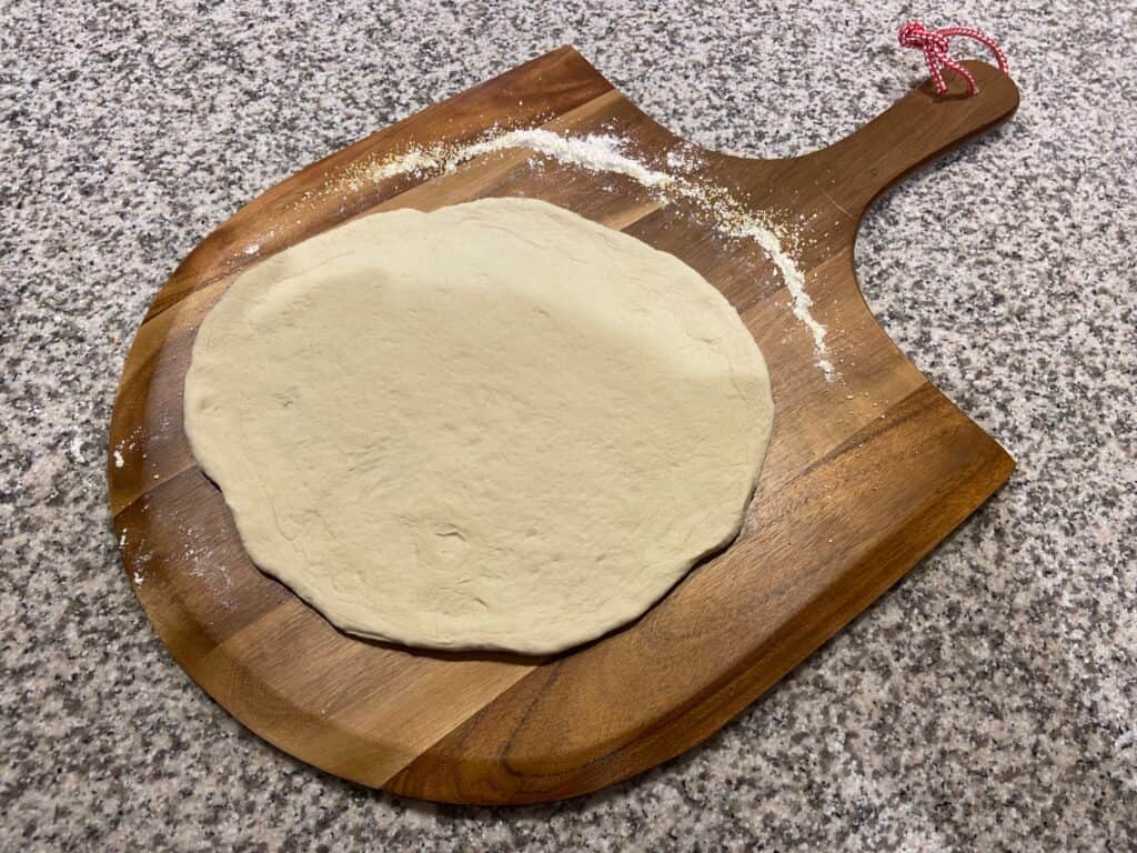 Stretch the dough