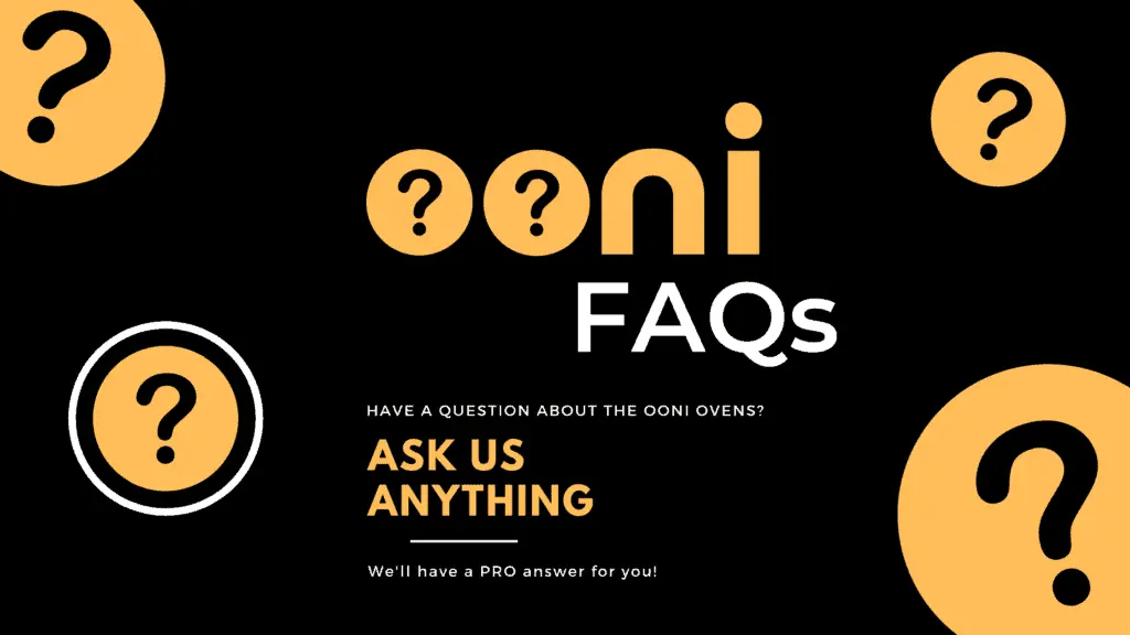 Ooni pizza oven faqs
