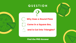 Why does pizza is round and comes in a square box