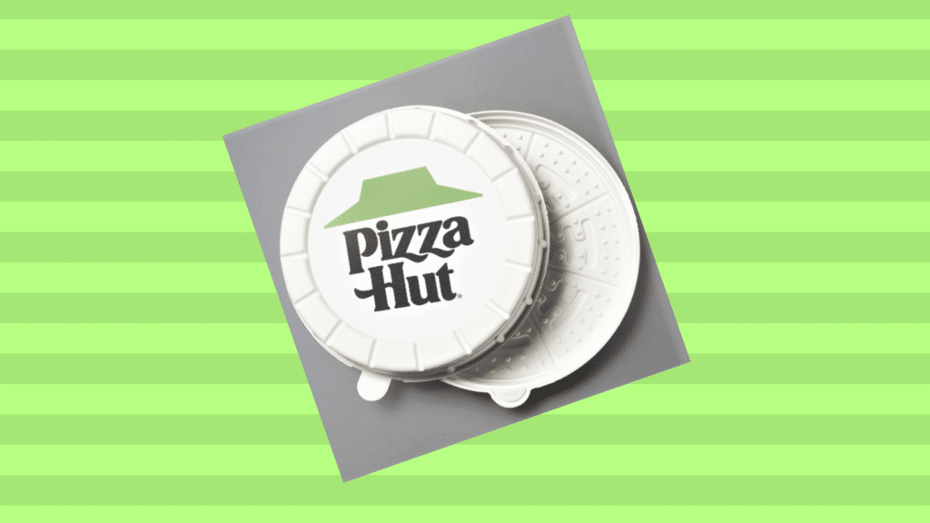 pizza hut round pizza box
