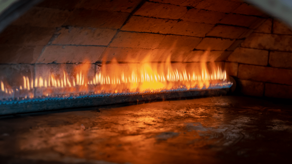 radian burner of gas pizza oven