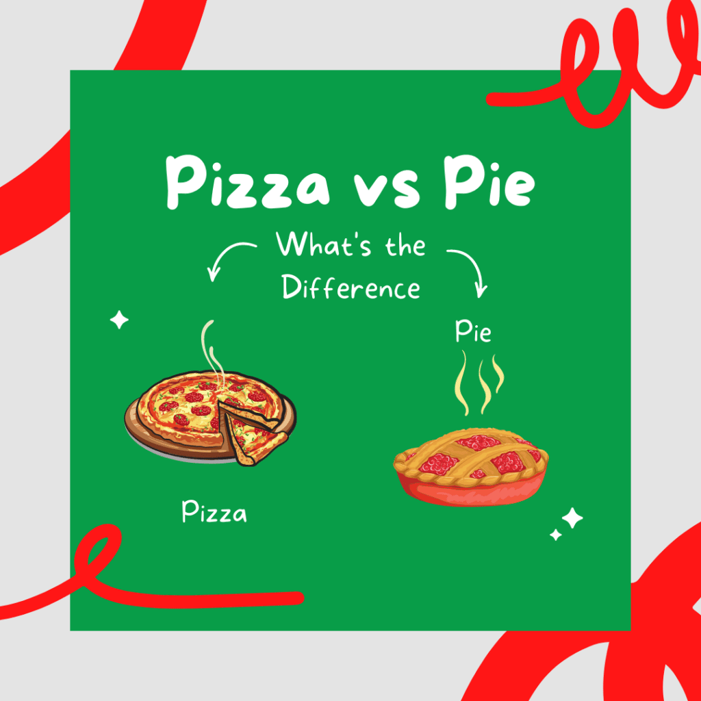 pizza vs pie inforgraphic