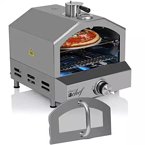 Deco Chef Portable Pizza Oven and Grill with Propane Gas