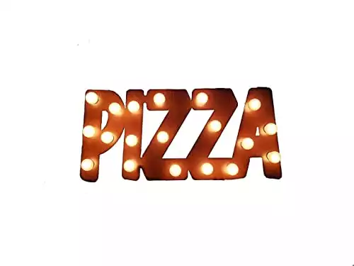 Pizza Sign Lighted Marquee