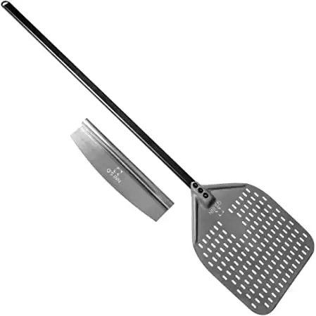 Perforated Pizza Peel  - Long Handle
