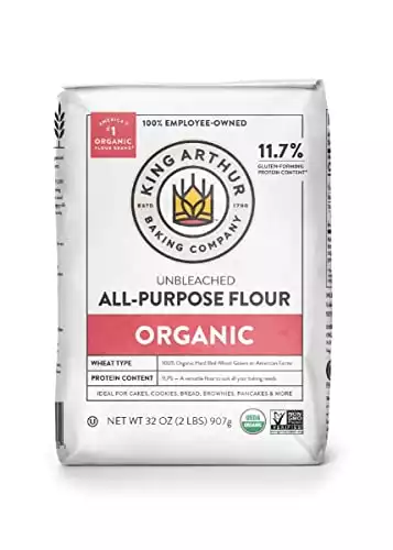 King Arthur Flour, Organic All Purpose Flour, 32 oz