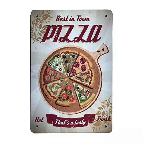 Pizza Vintage Metal Tin Sign
