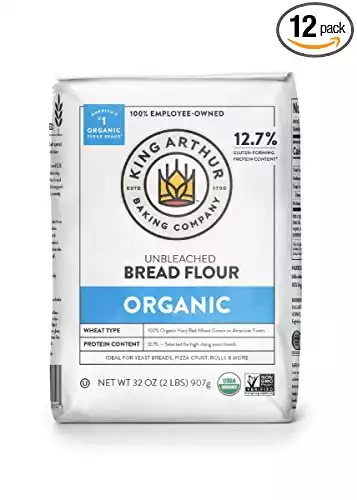 King Arthur, 100% Organic Unbleached Bread Flour