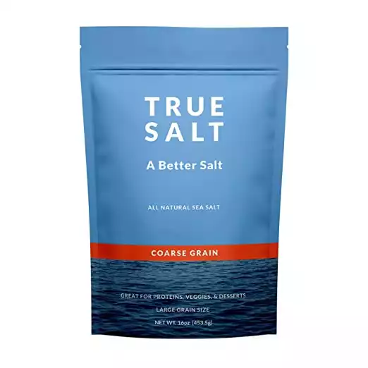 True Salt Gourmet Coarse Grain Salt Premium Unprocessed Kosher Sea Salt - Sourced from the Sea of Cortez