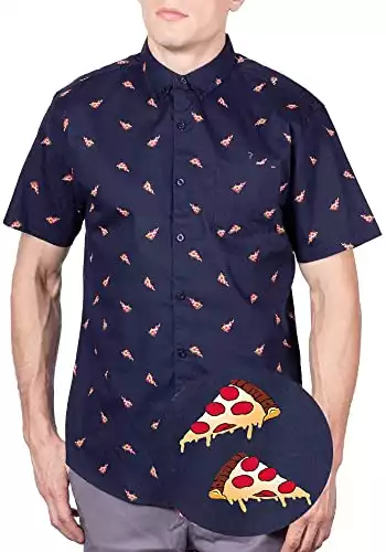 Pizza Short Sleeve Printed Shirt