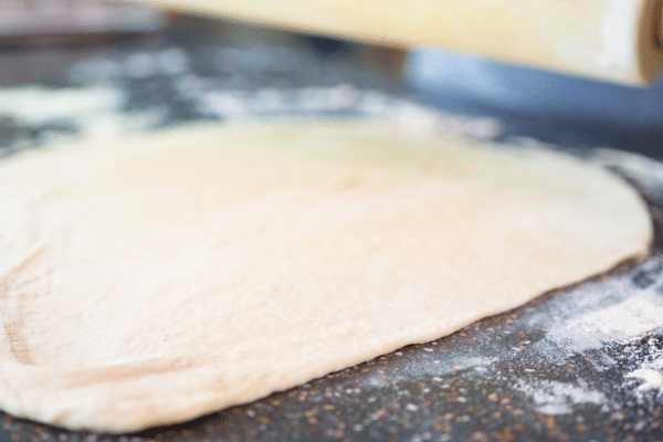 Rectangular pizza dough