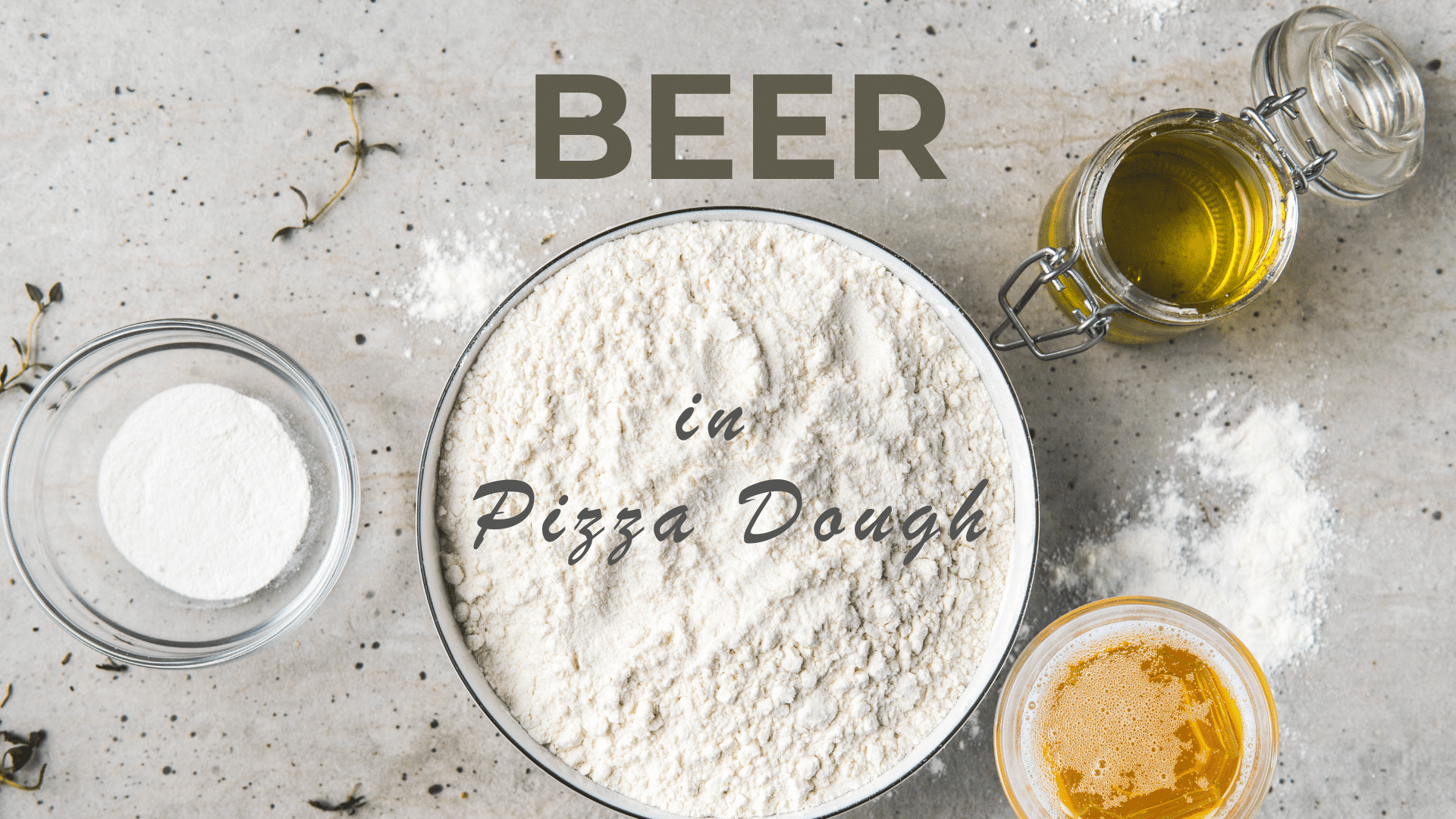 Beer in pizza dough